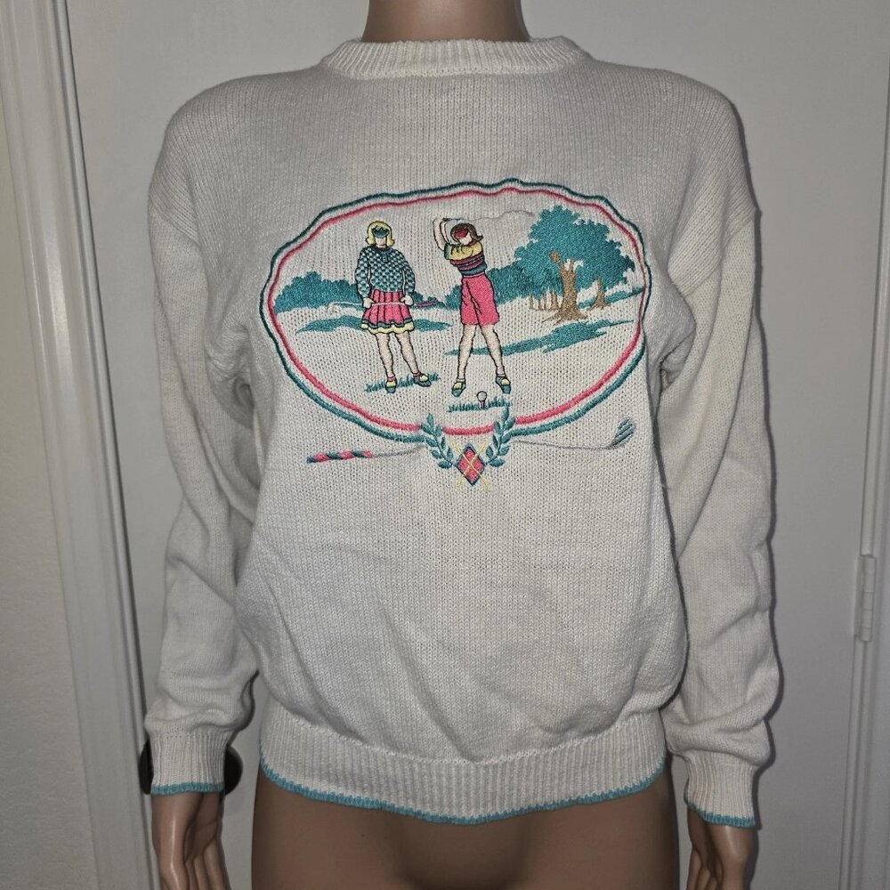 VTG Van Heusen For Her Womens Golf Sweatshirt Sz M